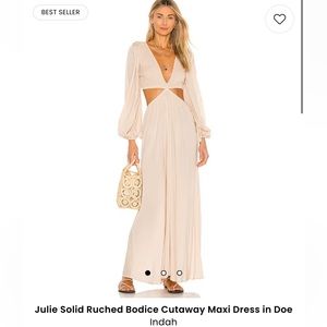 Indah maxi long sleeve cut out dress